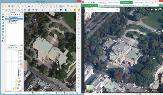 QGIS 2.5D renderer and view in Google Maps